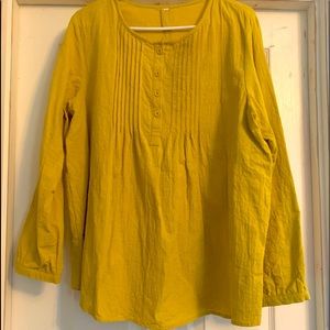 Mustard Blouse prairie style